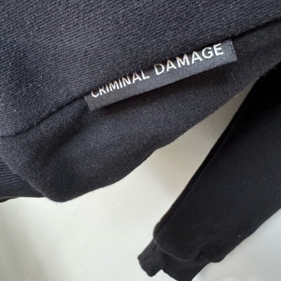 Criminal Damage Paris Logo Crew Sweater - Picture 3 of 16